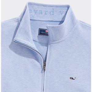 Vineyard Vines Saltwater Quarterzip in Jake Blue - size small